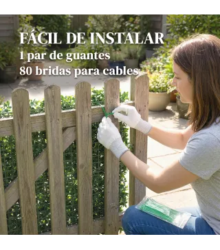 Set de 6 Setos Artificiales Ocultación Jardín 50x50 cm Tipo Milán Fácil Montaje Anti-UV para Terraza Balcón Verde