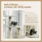 Rascador para Gatos Altura 116 cm Árbol para Gatos Torre de Escalada con Postes Rascadores de Sisal Cueva Plataformas y Juguetes