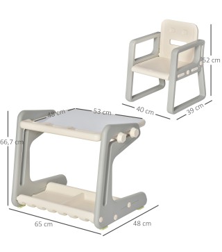 Juego de Tablero de Dibujo y Silla para Niños