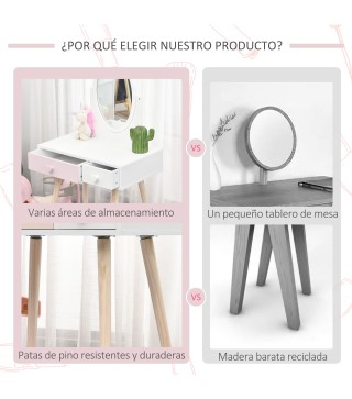 Tocador Infantil de Madera