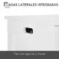Baúl de Almacenaje con Tapa Baúl de Almacenaje Versátil con Bisagra de Seguridad para Pasillo Salón 81x40x46 cm Blanco Baúl de Almacenaje con Tapa Baúl de Almacenaje Versátil con Bisagra de Seguridad para Pasillo Salón 81x40x46 cm Blanco