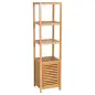 Estantería de Baño de Bambú Estantería de Almacenaje para Baño con 1 Puerta y 4 Estantes para Cocina Salón Dormitorio 33 Estantería de Baño de Bambú Estantería de Almacenaje para Baño con 1 Puerta y 4 Estantes para Cocina Salón Dormitorio 33