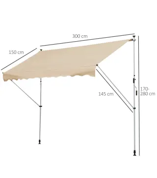 Toldo Manual Retráctil