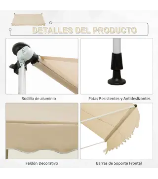 Toldo Manual Retráctil