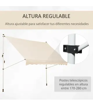 Toldo Manual Retráctil