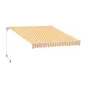 Toldo de Pared con Brazo Articulado y Manivela Marco Resistente de Aluminio y Cubierta de Poliéster 295x245 cm Naranja