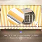 Toldo de Pared con Brazo Articulado y Manivela Marco Resistente de Aluminio y Cubierta de Poliéster 295x245 cm Naranja