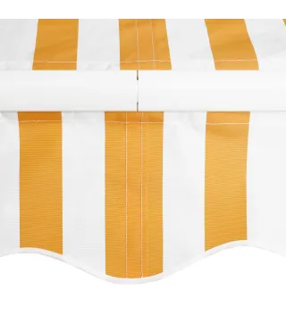 Toldo de Pared con Brazo Articulado y Manivela Marco Resistente de Aluminio y Cubierta de Poliéster 295x245 cm Naranja