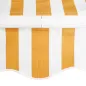 Toldo de Pared con Brazo Articulado y Manivela Marco Resistente de Aluminio y Cubierta de Poliéster 295x245 cm Naranja