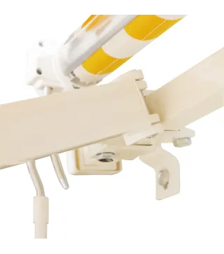 Toldo de Pared con Brazo Articulado y Manivela Marco Resistente de Aluminio y Cubierta de Poliéster 295x245 cm Naranja