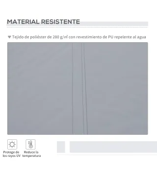 Toldo Manual Retráctil 3x2,5 cm Toldo para Balcón con Manivela de Metal Impermeable y Anti-UV Toldo Enrollable de Exterior para