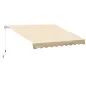 Toldo de Pared con Brazo Articulado y Manivela Marco Resistente de Aluminio y Cubierta de Poliéster 295x245 cm Beige