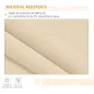 Toldo de Pared con Brazo Articulado y Manivela Marco Resistente de Aluminio y Cubierta de Poliéster 295x245 cm Beige