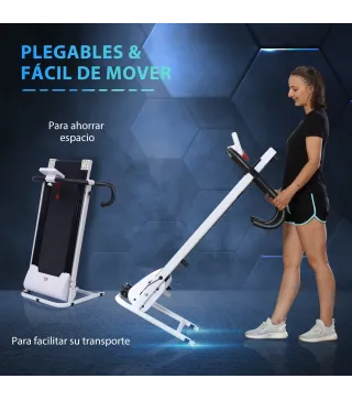 Cinta de Andar Plegable Cinta de Correr Eléctrica Velocidad de 1-10km/h con Pantalla LCD y Carga Máx. 110 kg para Fitness Hogar