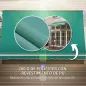 Toldo de Pared con Brazo Articulado y Manivela Marco Resistente de Aluminio y Cubierta de Poliéster 295x245 cm Verde