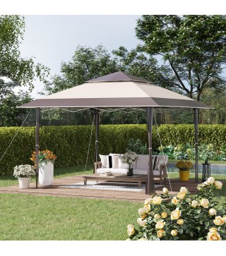 Cenador Plegable con Doble Techo
