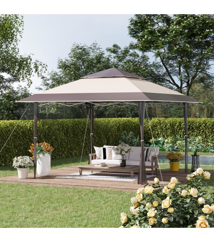 Cenador Plegable con Doble Techo