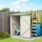 Caseta de Jardín Metálica 0,92 m² 100x103x160 cm con 1 Puerta y Cerradura para Almacenamiento Herramientas Verde Claro