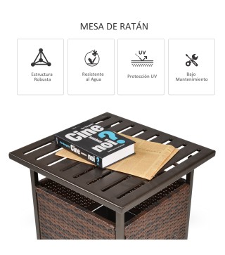 Mesa Auxiliar de Ratán