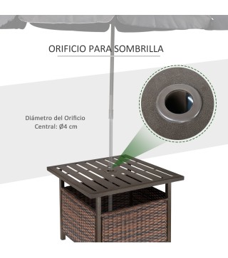 Mesa Auxiliar de Ratán