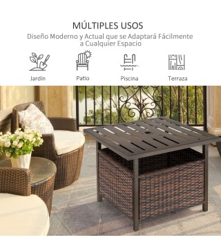 Mesa Auxiliar de Ratán