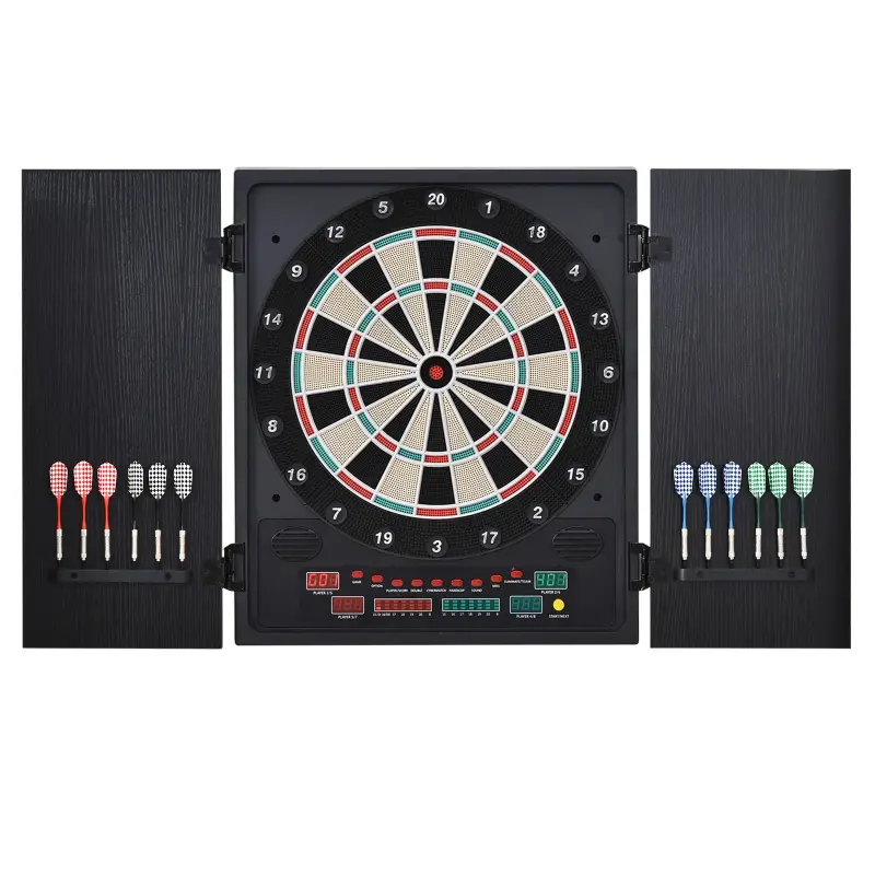 Diana Electrónica Digital hasta 8 Jugadores con 12 Dardos y 30 Puntas con Pantalla LED Puertas 27 Juegos Distintos y 202 Variant Diana Electrónica Digital hasta 8 Jugadores con 12 Dardos y 30 Puntas con Pantalla LED Puertas 27 Juegos Distintos y 202 Variant
