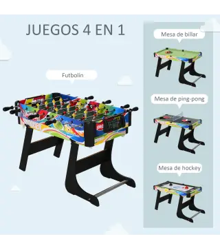 Mesa Multijuegos de 4 en 1