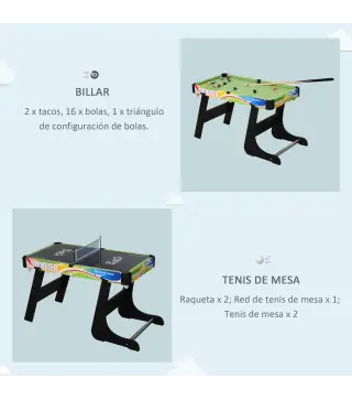 Mesa Multijuegos de 4 en 1