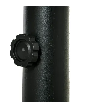 Soporte de Parasol para Suelo de Cemento con 2 Botones de Bloqueo y 4 Tornillos de Expansión Base de Sombrilla para Palo de Para