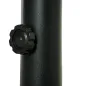 Soporte de Parasol para Suelo de Cemento con 2 Botones de Bloqueo y 4 Tornillos de Expansión Base de Sombrilla para Palo de Para