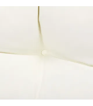 Cojín para Banco de 2 Plazas para Interior y Exterior con 8 Puntadas para Sillas Sofás 110x48x8 cm Crema