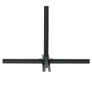 Sombrilla de Jardín Excéntrica 296x296x265 cm con Manivela Mosquitera y Base Cruzada para Terraza Patio Color Beige