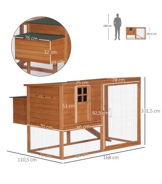 Gallinero de Madera Exterior