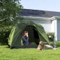 Tienda de Camping para 4 Personas Impermeable Fácil Instalación y Bolsa de Transporte Incluida 200x200x135 cm Verde