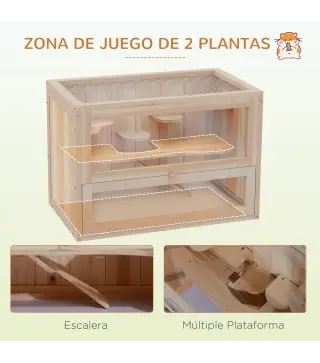 Jaula Madera para Hámster
