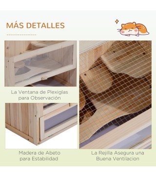 Jaula Madera para Hámster