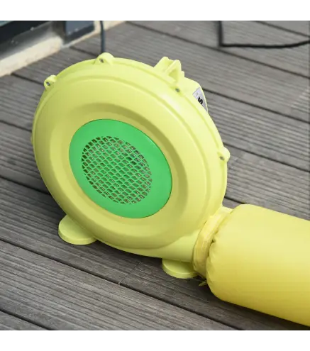 Soplador Eléctrico de 450W para Castillo Hinchable Ventilador de Aire Industrial para Juguetes Inflables 35x26x33,5cm Amarillo y