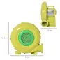 Soplador Eléctrico de 450W para Castillo Hinchable Ventilador de Aire Industrial para Juguetes Inflables 35x26x33,5cm Amarillo y