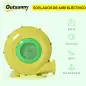Soplador Eléctrico de 450W para Castillo Hinchable Ventilador de Aire Industrial para Juguetes Inflables 35x26x33,5cm Amarillo y