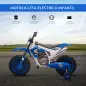 Moto Eléctrica para Niños de +3 Años 12V Moto de Juguete Infantil con 2 Ruedas de Equilibrio Velocidad 3-8 km/h Arranque Suave 1