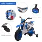 Moto Eléctrica para Niños de +3 Años 12V Moto de Juguete Infantil con 2 Ruedas de Equilibrio Velocidad 3-8 km/h Arranque Suave 1