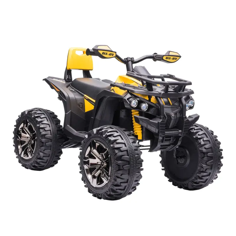 Quad Eléctrico para Niños 12V, Quad para Niños de 3–5 Años con 2 Motores, Velocidad 3–8 km/h, Música, Faros LED, MP3, USB, Tarje
