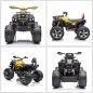 Quad Eléctrico para Niños 12V, Quad para Niños de 3–5 Años con 2 Motores, Velocidad 3–8 km/h, Música, Faros LED, MP3, USB, Tarje