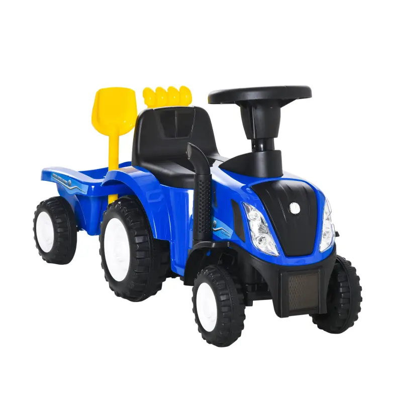 Tractor sin Pedales para Niños de 12-36 Meses con Remolque Extraíble Coche Correpasillos con Bocina Faros Pala Asiento de Suelo Tractor sin Pedales para Niños de 12-36 Meses con Remolque Extraíble Coche Correpasillos con Bocina Faros Pala Asiento de Suelo