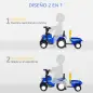 Tractor sin Pedales para Niños de 12-36 Meses con Remolque Extraíble Coche Correpasillos con Bocina Faros Pala Asiento de Suelo