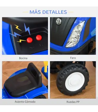 Tractor con Remolque Infantil