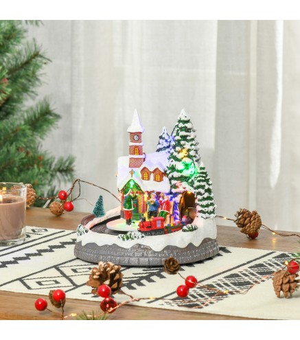 Pueblo en Invierno de Navidad