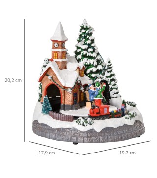 Pueblo en Invierno de Navidad