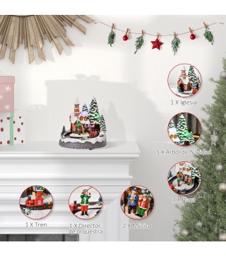 Pueblo en Invierno de Navidad