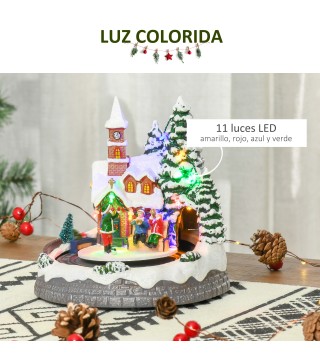 Pueblo en Invierno de Navidad